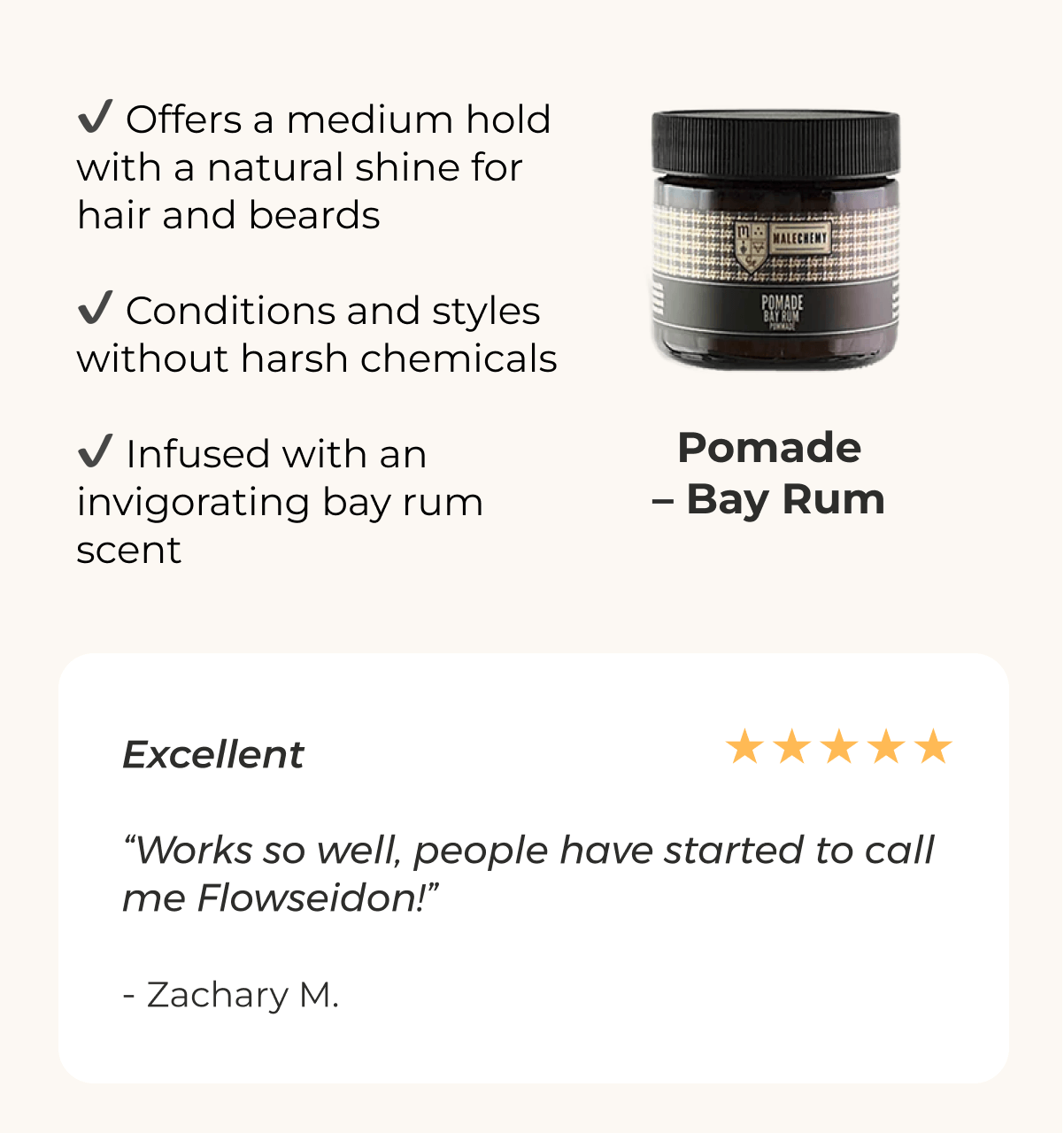 Pomade - bay rum