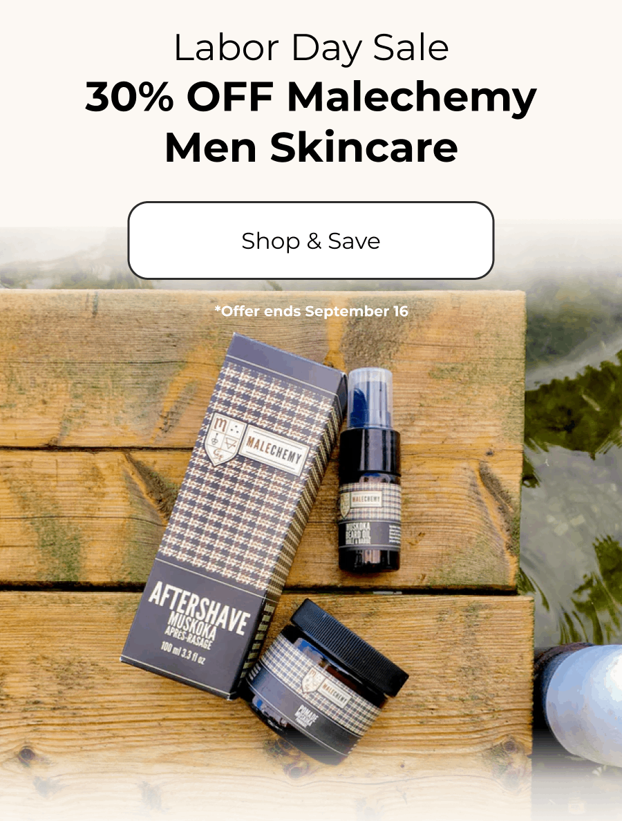 Labor Day Sale 30% OFF Malechemy Men Skincare